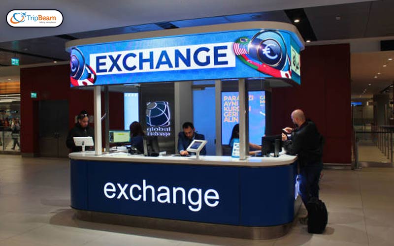Cash exchange at the airport should be a big no