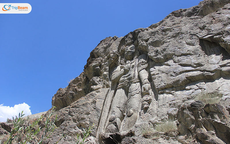 The spectacular Maitreya Buddha Statue in Kartse Khar