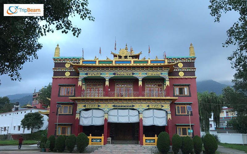 Visit the gleaming Chokling Monastery