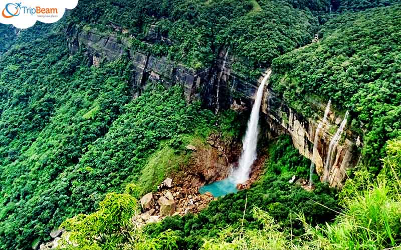 Nohkalikai Falls Meghalaya