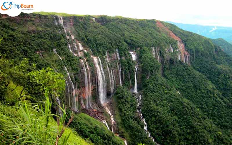Nohsngithiang Falls Meghalaya